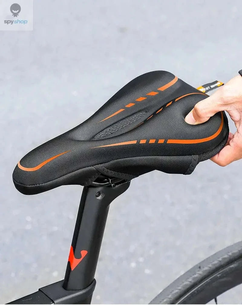 Silicone Bike Saddle Cover for Comfort Cycling-0801143 Orange