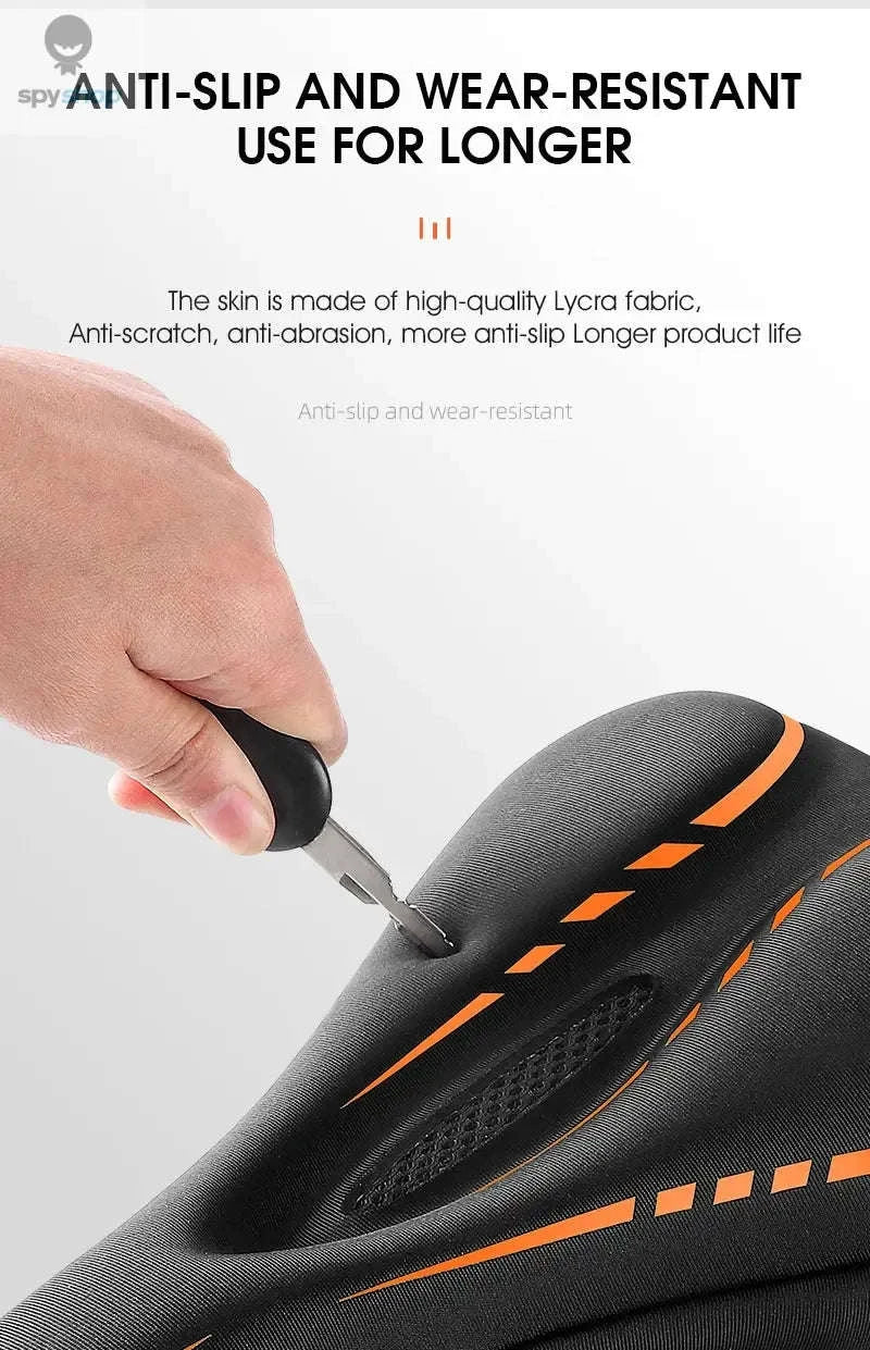 Silicone Bike Saddle Cover for Comfort Cycling-0801143 Orange