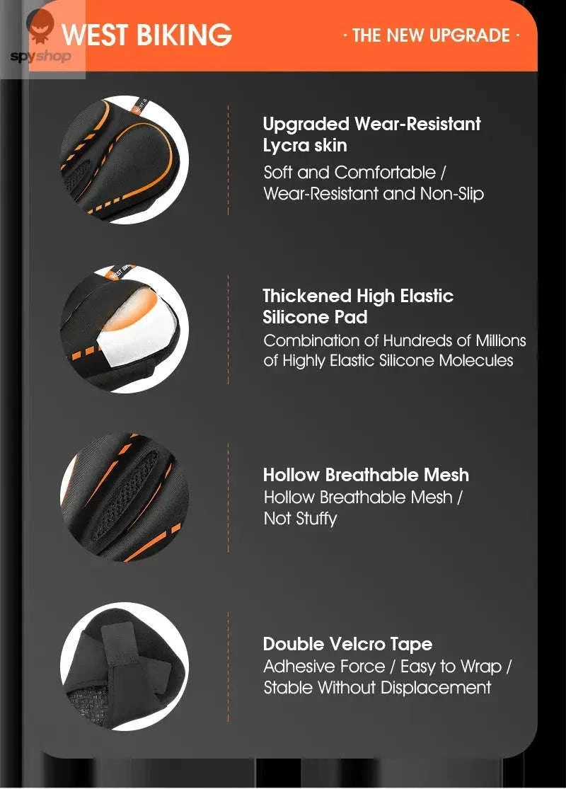 Silicone Bike Saddle Cover for Comfort Cycling-0801143 Orange