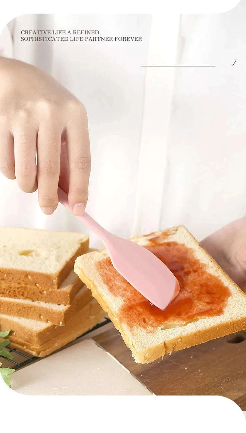 Silicone Cream Spatula for Smooth Mixing and Clean Spreading-F03L-Green