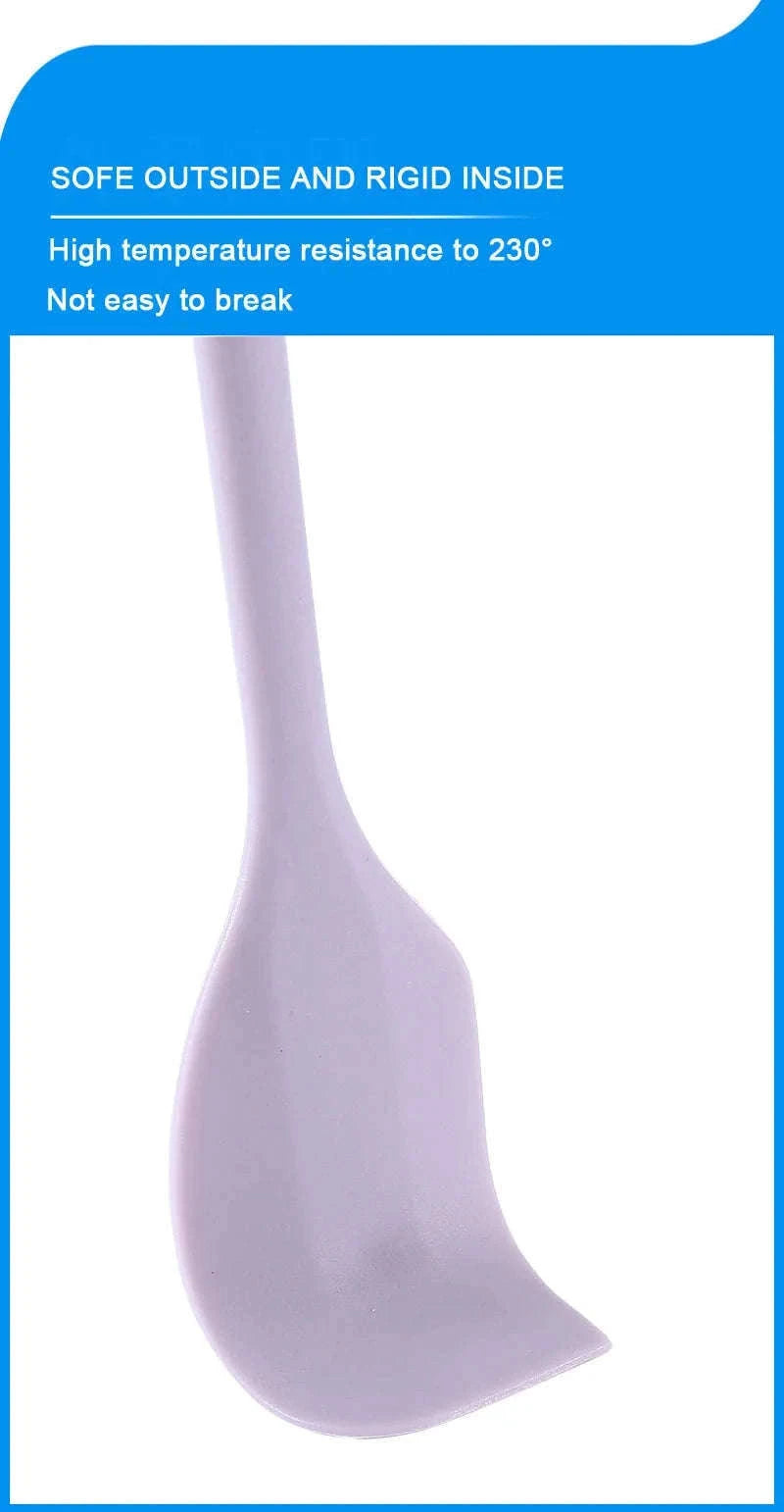 Silicone Cream Spatula for Smooth Mixing and Clean Spreading-F03L-Green