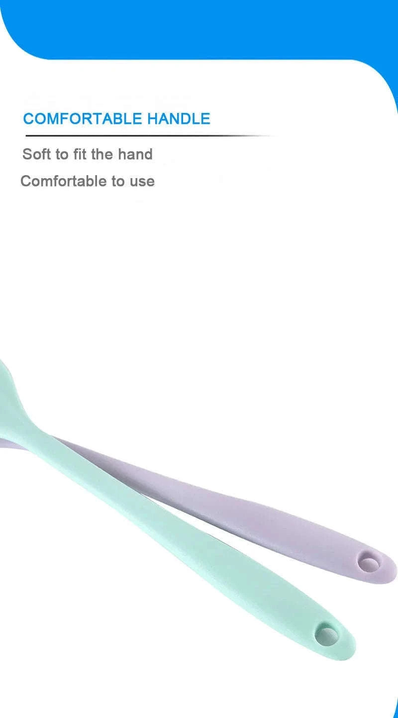 Silicone Cream Spatula for Smooth Mixing and Clean Spreading-F03L-Green