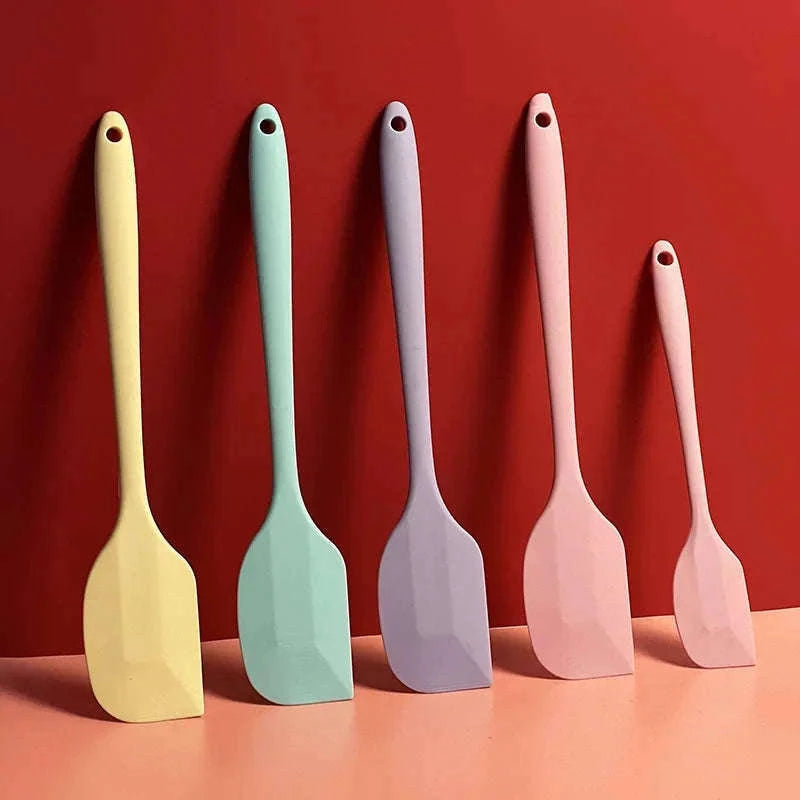 Silicone Cream Spatula for Smooth Mixing and Clean Spreading-F03L-Green