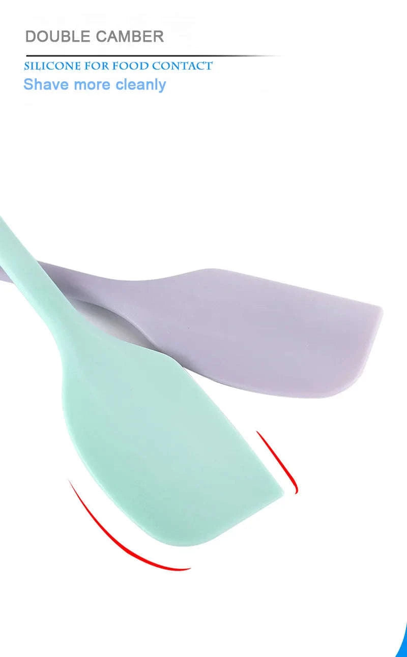 Silicone Cream Spatula – Heat-Resistant Baking Tool-F03L-Green