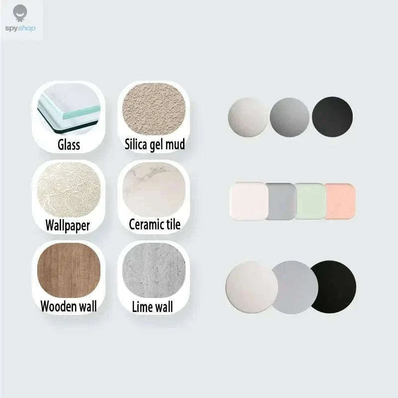 Silicone Door Handle Bumper Wall Protector for Quiet Homes-White