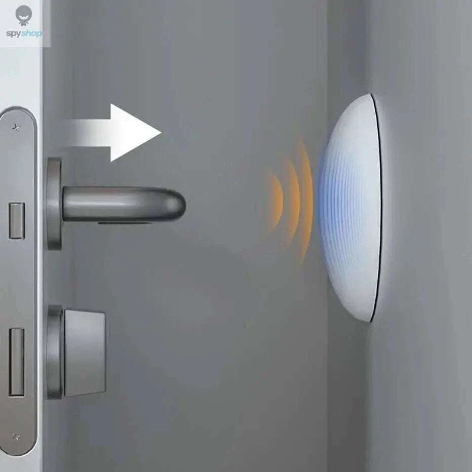 Silicone Door Handle Bumper Wall Protector for Quiet Homes-White