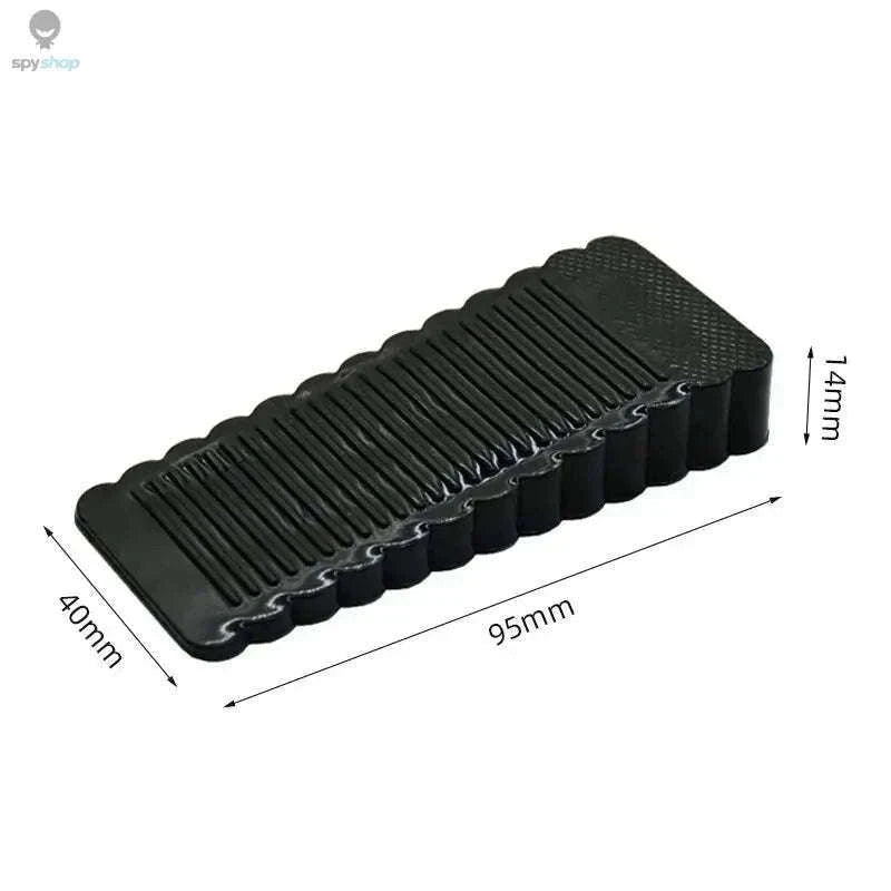 Silicone Door Stop Wedge for Quiet, Secure Door Control-Transparent G826A