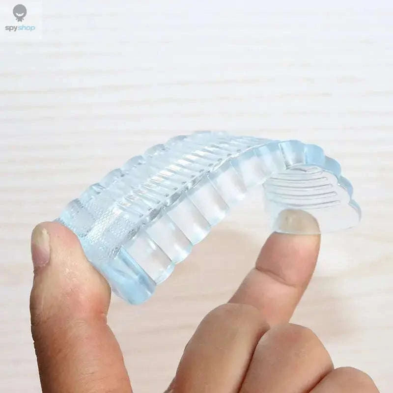 Silicone Door Stop Wedge Safety Stopper – Quiet, Non‑Slip Protection for Any Room-Transparent G826A