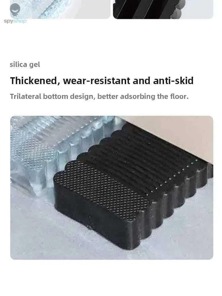 Silicone Door Stop Wedge Safety Stopper – Quiet, Non‑Slip Protection for Any Room-Transparent G826A