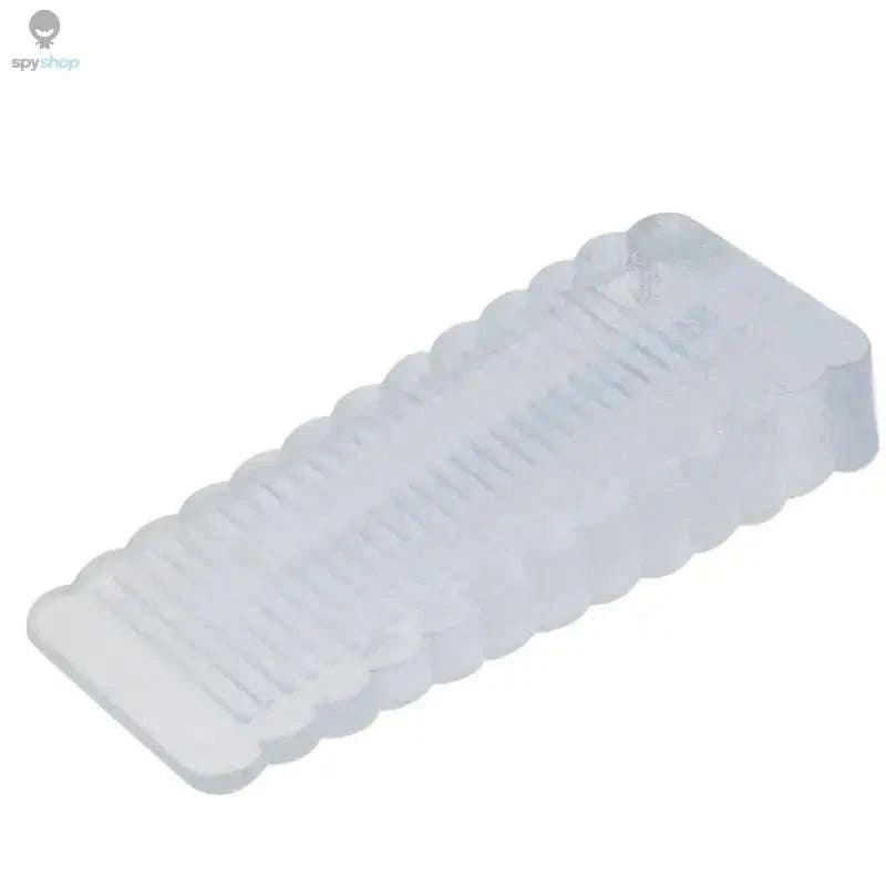Silicone Door Stop Wedge Safety Stopper – Quiet, Non‑Slip Protection for Any Room-Transparent G826A