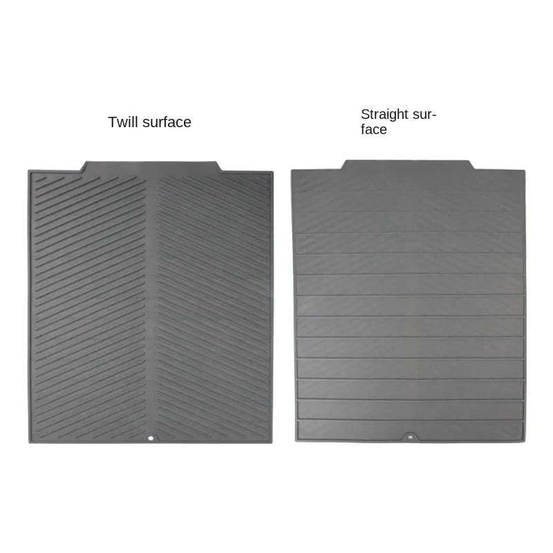 Silicone Drain Pad Drying Mat-Gray / Large 51x41cm