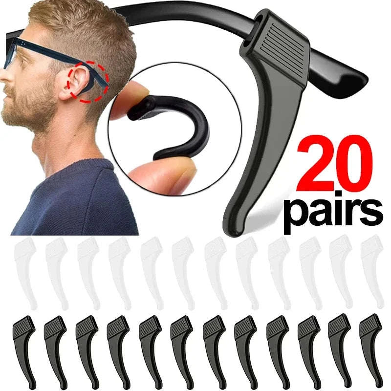 Silicone Ear Hooks Anti‑Slip Eyeglass Holders-Back 1pairs