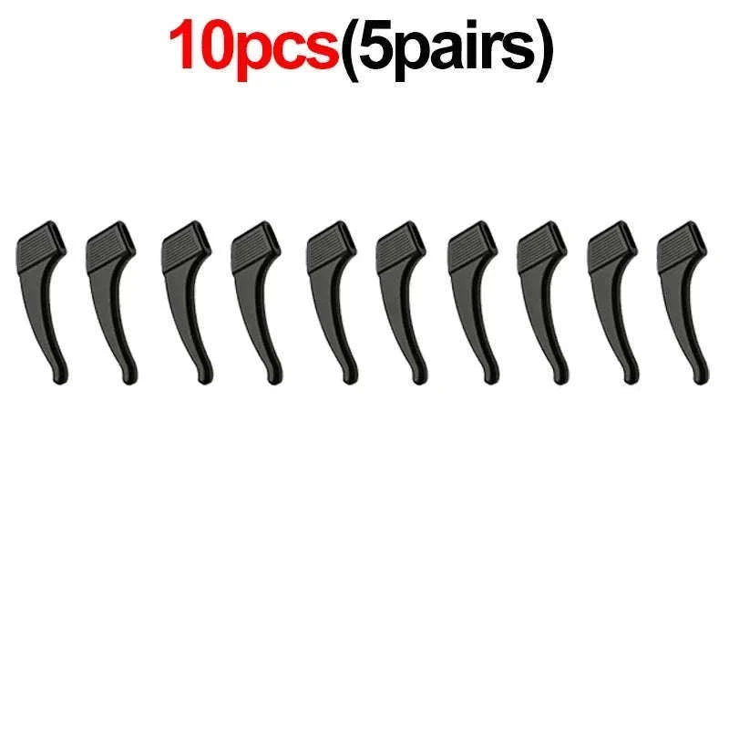 Silicone Ear Hooks Anti-Slip Eyeglass Holders for Secure Fit-Back 1pairs