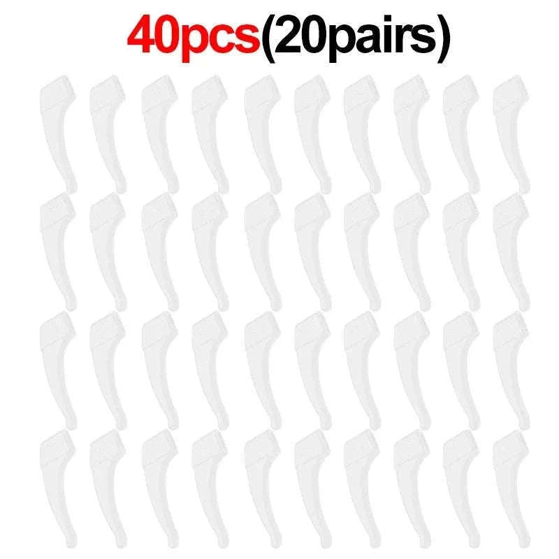 Silicone Ear Hooks Anti-Slip Eyeglass Holders for Secure Fit-Back 1pairs