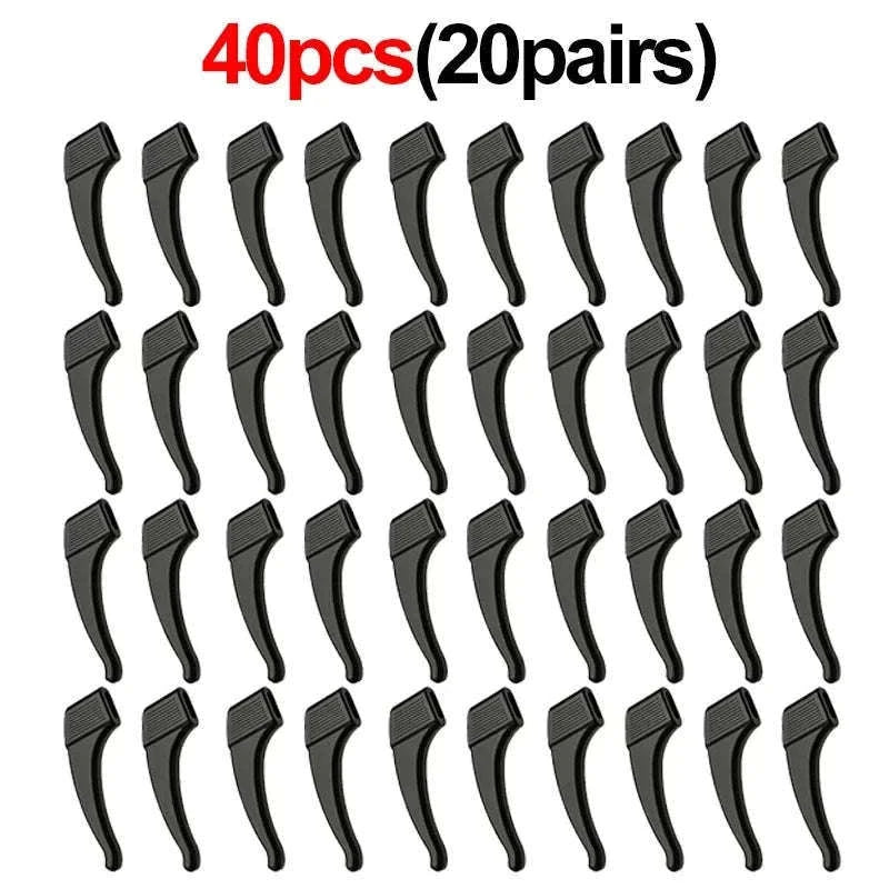 Silicone Ear Hooks Anti-Slip Eyeglass Holders for Secure Fit-Back 1pairs