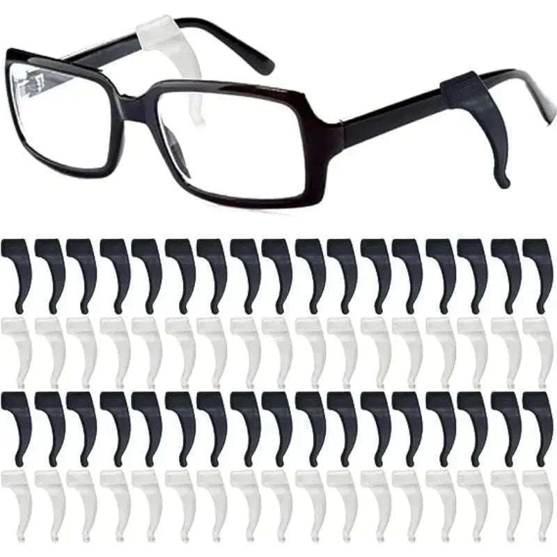 Silicone Ear Hooks Anti-Slip Eyeglass Holders for Secure Fit-Back 1pairs
