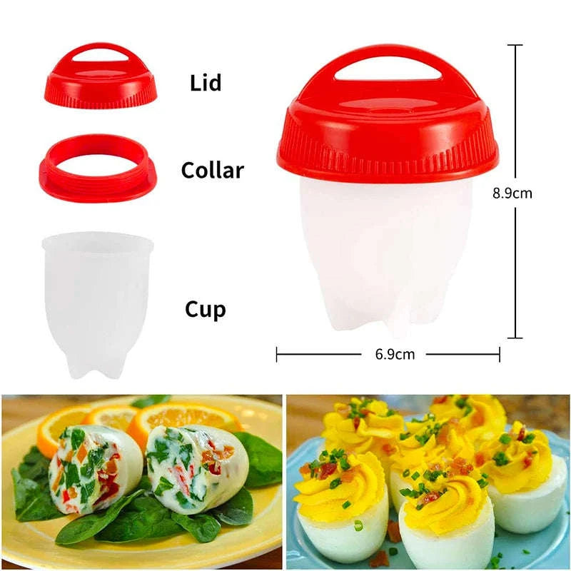 Silicone Egg Boiler Steamer Cups-3pcs