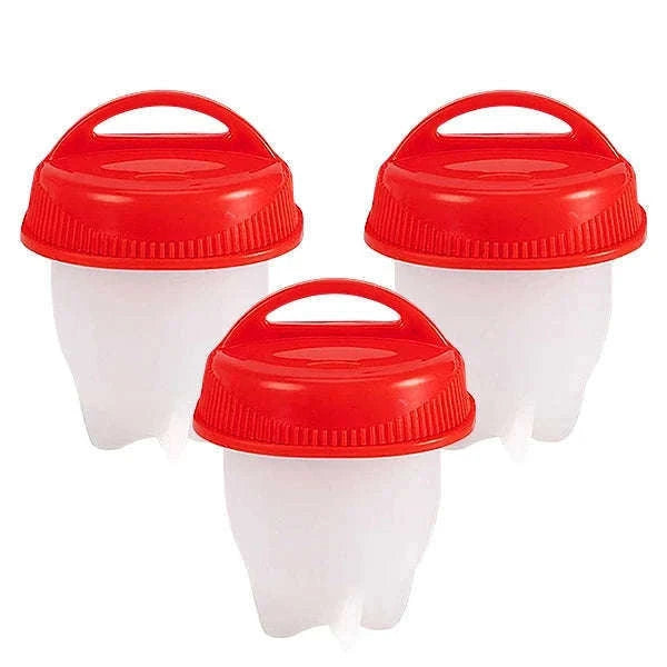 Silicone Egg Boiler Steamer Cups for Easy Shell-Free Eggs-3pcs