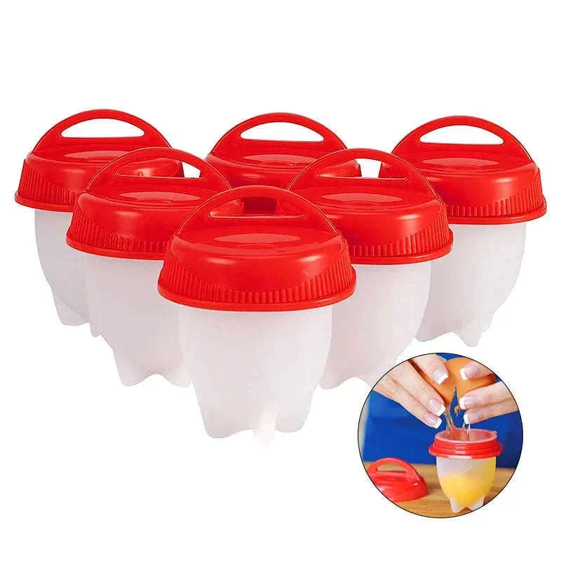 Silicone Egg Boiler Steamer Cups for Easy Shell-Free Eggs-3pcs
