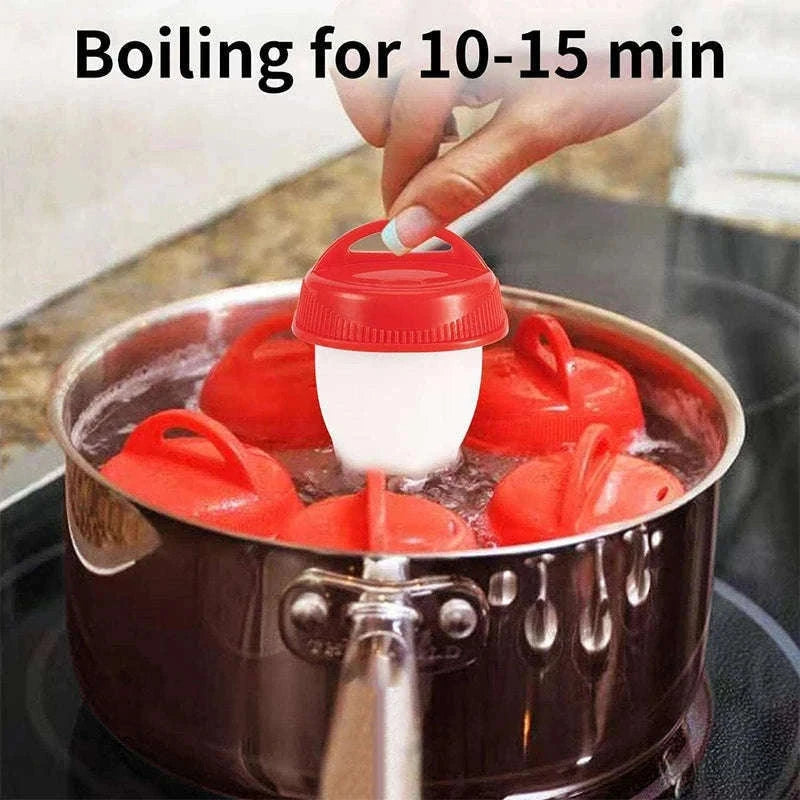 Silicone Egg Boiler Steamer Cups for Easy Shell-Free Eggs-3pcs
