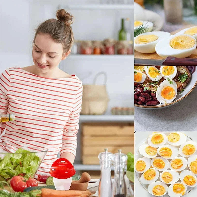 Silicone Egg Boiler Steamer Cups for Easy Shell-Free Eggs-3pcs