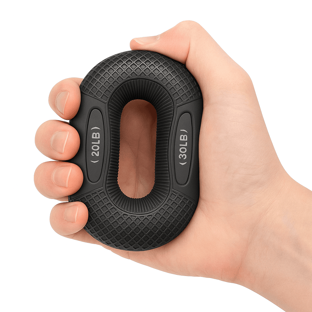 Silicone Finger Grip Strengthener Ring for Hand Training-Orange / CHINA