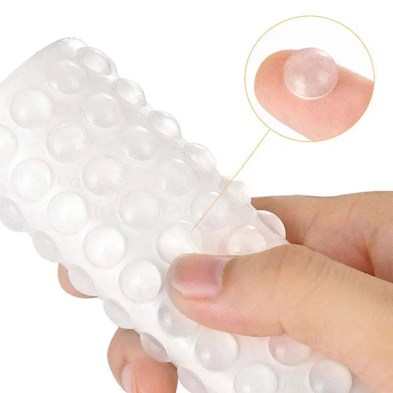Silicone Furniture Bumper Pads, Self-Adhesive Noise-Reducing Set of 100-10x3mm-100pcs