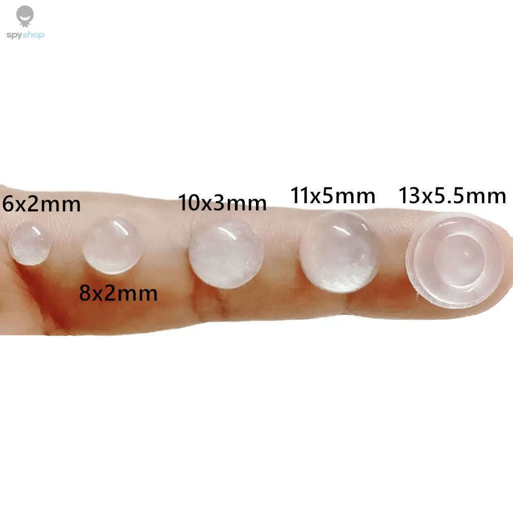 Silicone Furniture Bumper Pads, Self-Adhesive Noise-Reducing Set of 100-10x3mm-100pcs