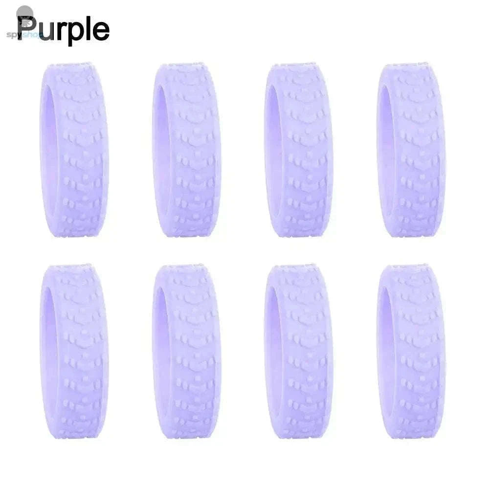 Silicone Luggage Wheel Covers for Quieter, Smoother Travel-pink-8pcs