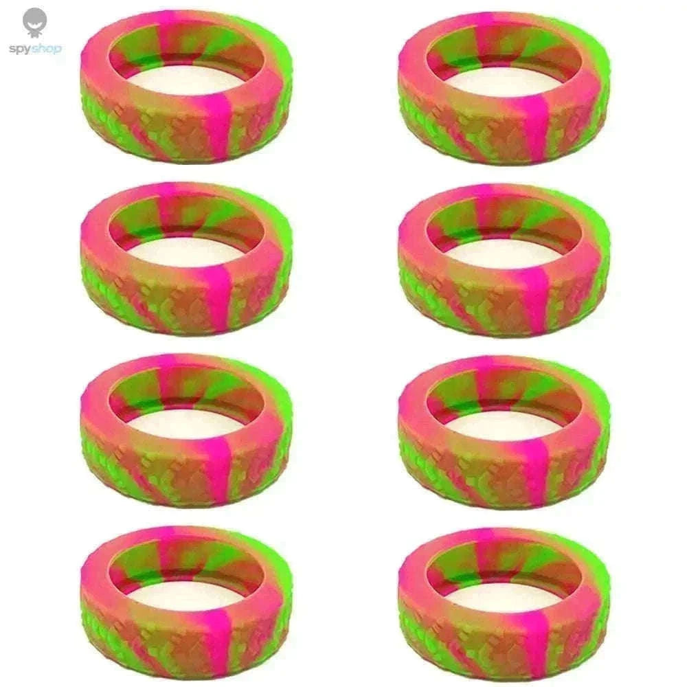 Silicone Luggage Wheel Covers for Quieter, Smoother Travel-pink-8pcs