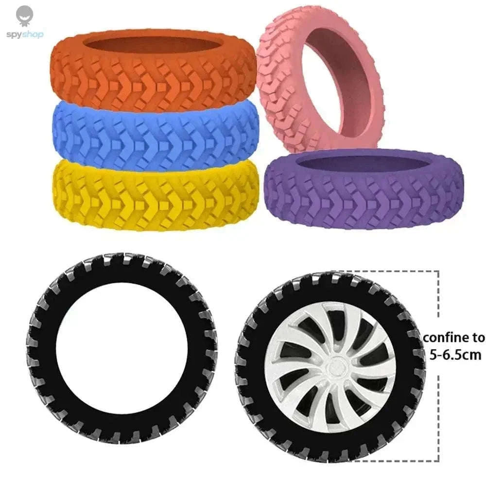 Silicone Luggage Wheel Covers for Quieter, Smoother Travel-pink-8pcs