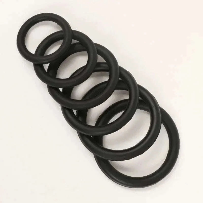 Silicone Penis Ring Set for Comfort, Fit, and Better Control-Red 35mm 40mm 50mm