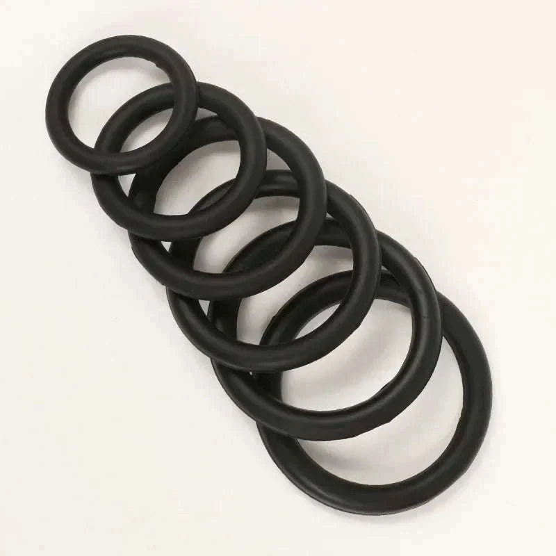 Silicone Penis Ring Set for Comfort, Fit, and Better Control-Red 35mm 40mm 50mm