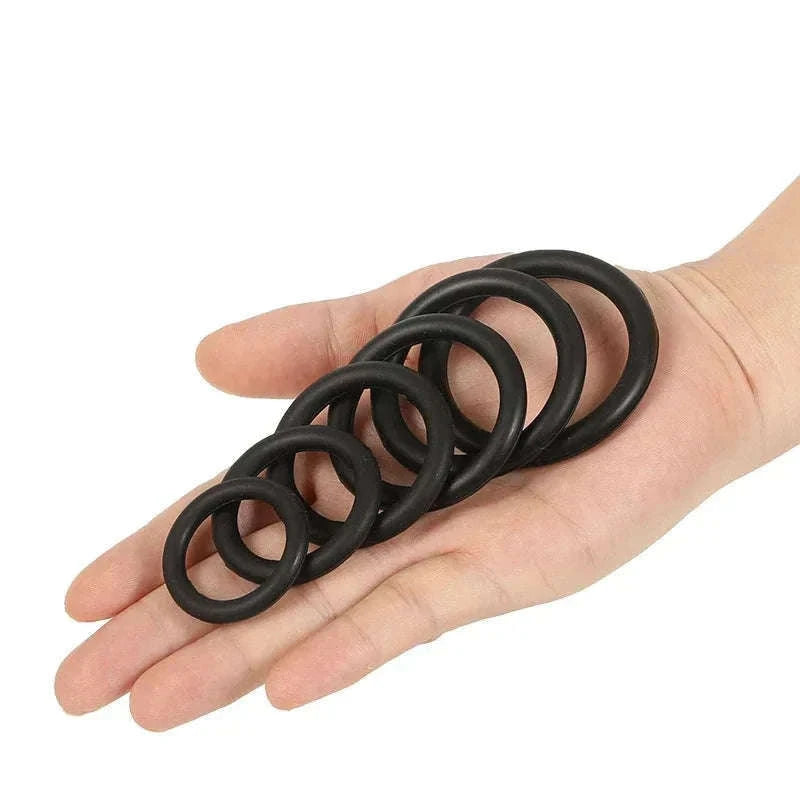 Silicone Penis Ring Set for Comfort, Fit, and Better Control-Red 35mm 40mm 50mm