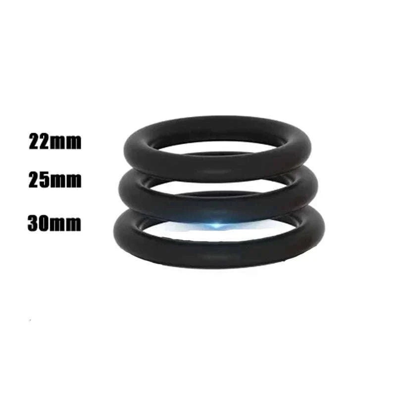 Silicone Penis Ring Set for Comfort, Fit, and Better Control-Red 35mm 40mm 50mm