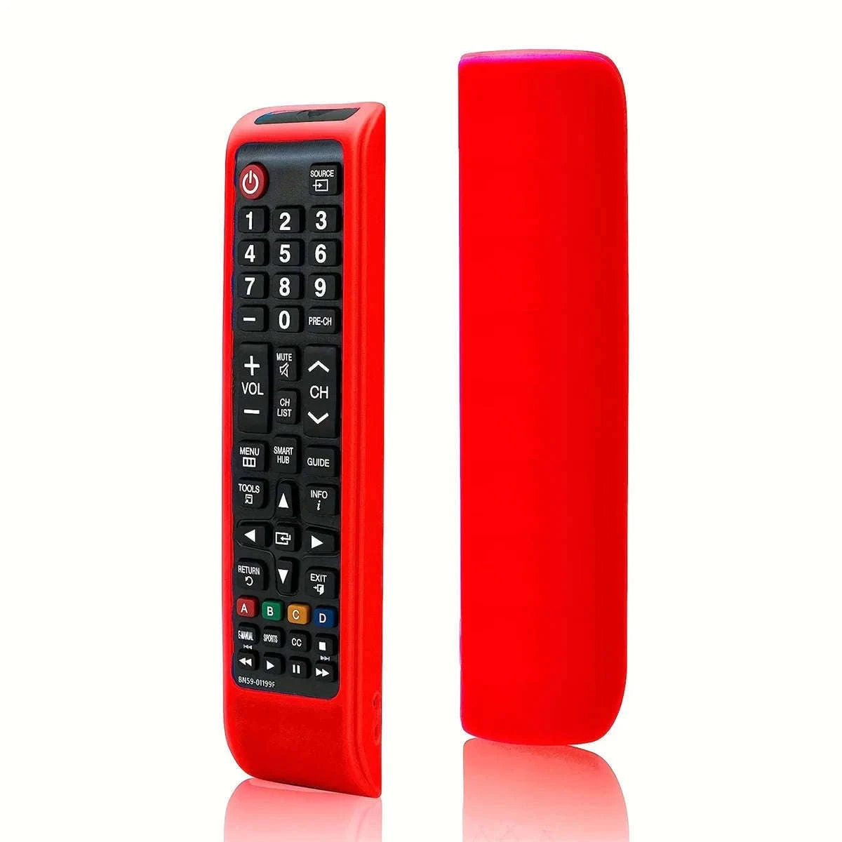 Silicone Remote Case for Samsung BN59-01199F TV Remote-red