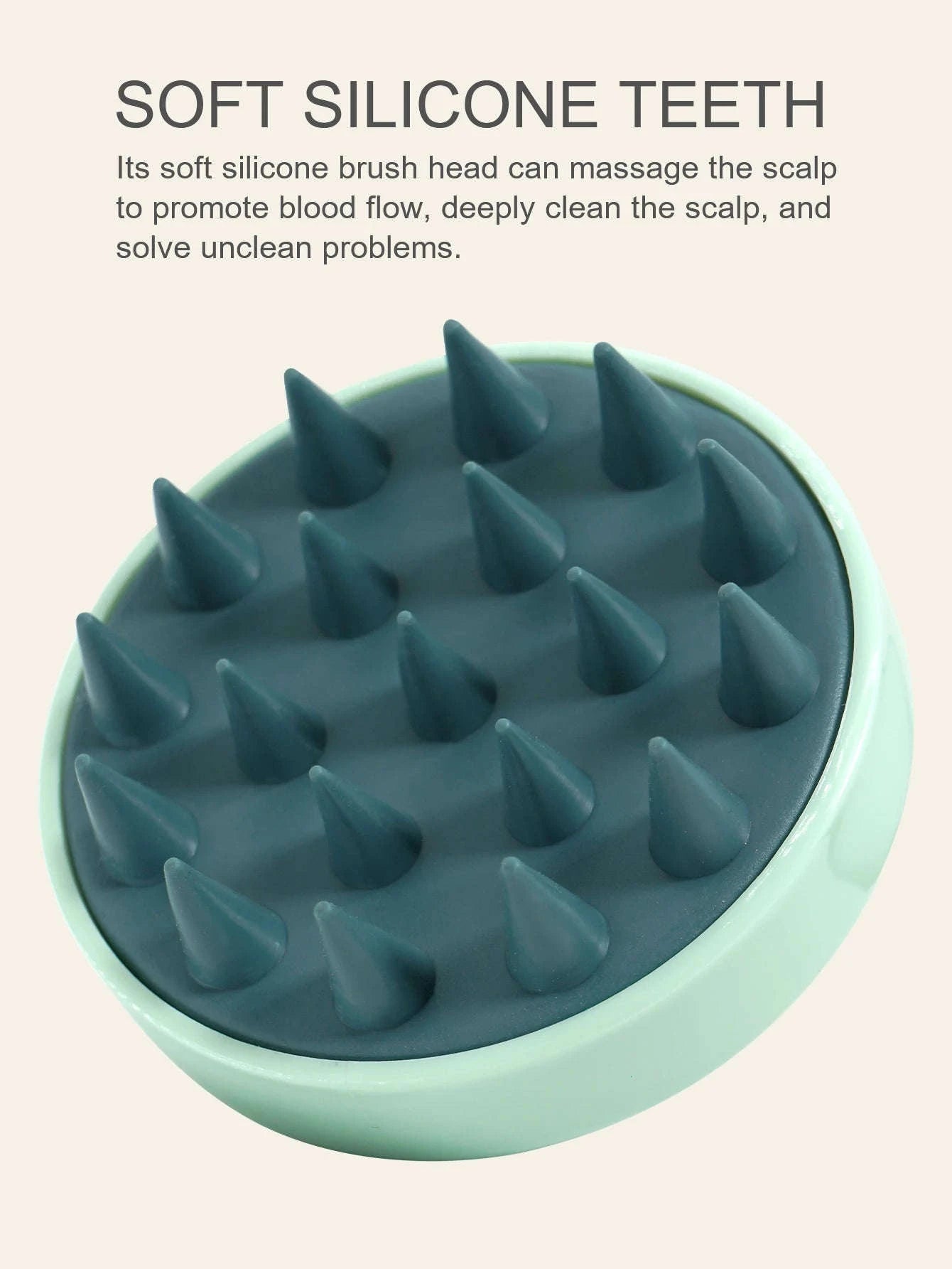 Silicone Scalp Massager Brush – Hair & Body Massage Tool-267-Yellow