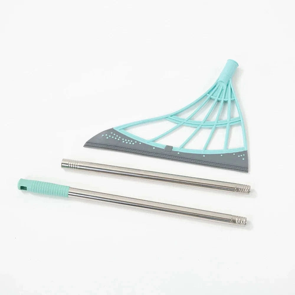 Silicone Scraper Broom Magic Wiper for High Places and Floors-Pink