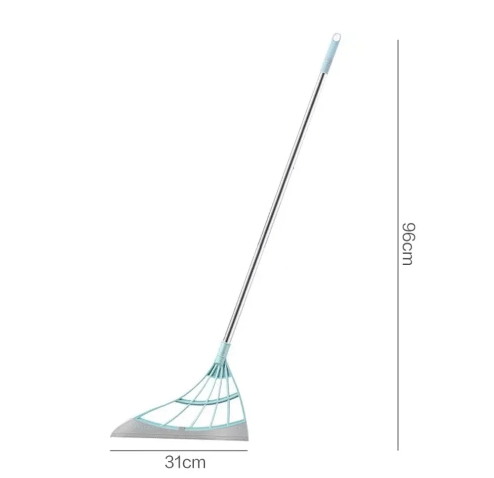 Silicone Scraper Broom Magic Wiper for High Places and Floors-Pink