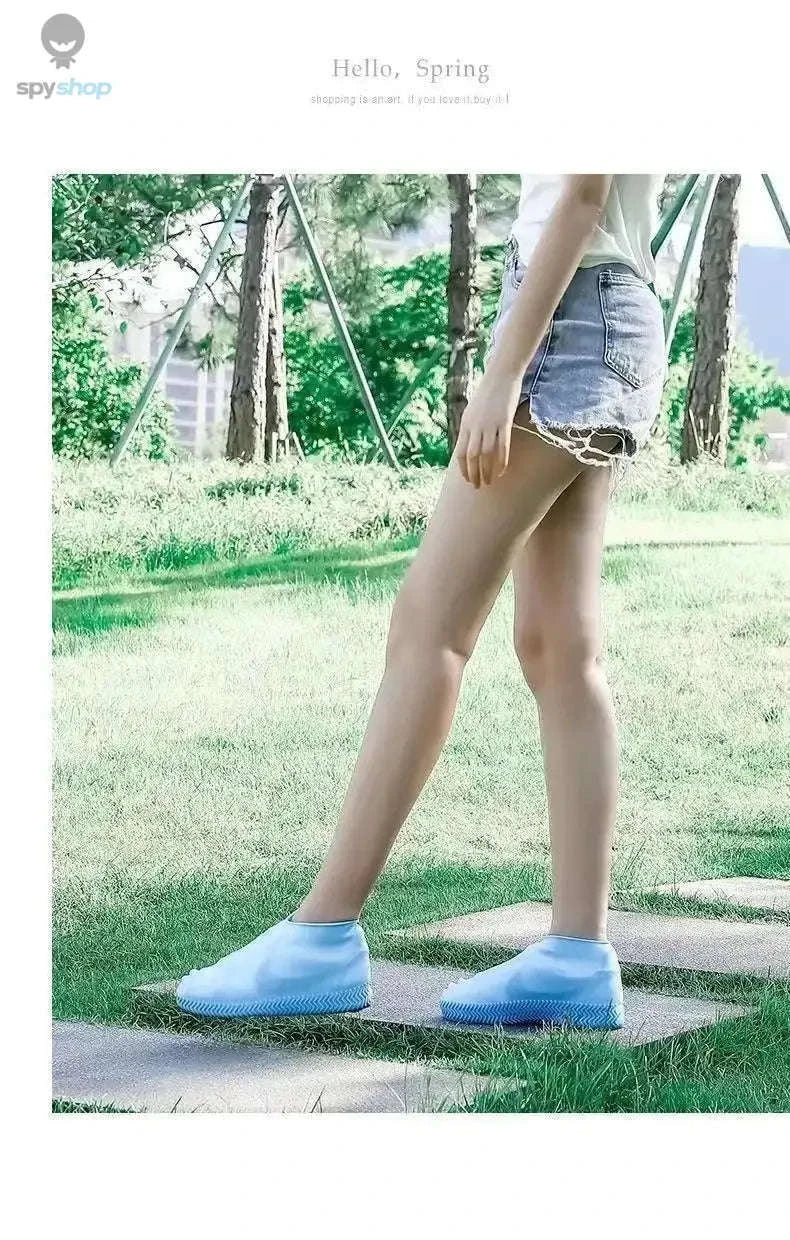 Silicone Shoe Covers – Waterproof, Reusable Rain Overshoes for Everyday Wear-yellow