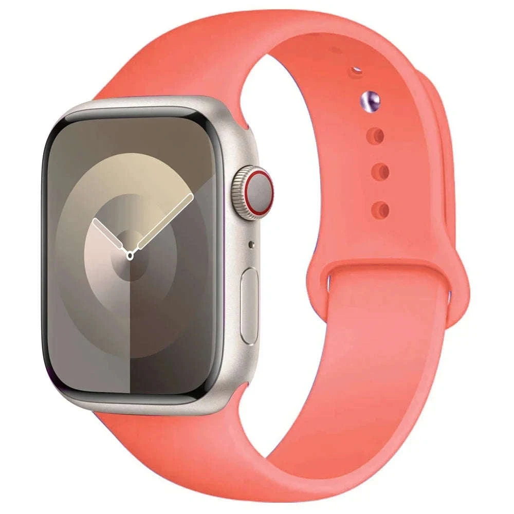 Silicone Sport Band for Apple Watch-29 light pink / 38mm-40mm-41mm M-L