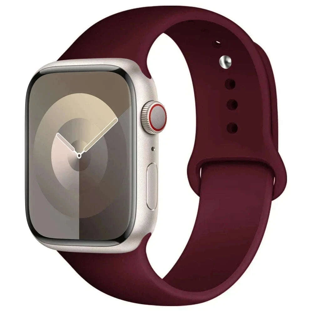 Silicone Sport Band for Apple Watch — Soft, Secure Fit-29 light pink / 38mm-40mm-41mm M-L