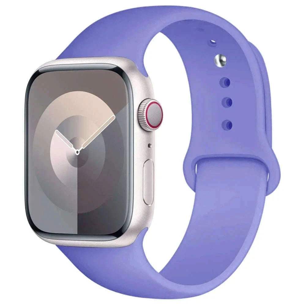 Silicone Sport Band for Apple Watch — Soft, Secure Fit-29 light pink / 38mm-40mm-41mm M-L