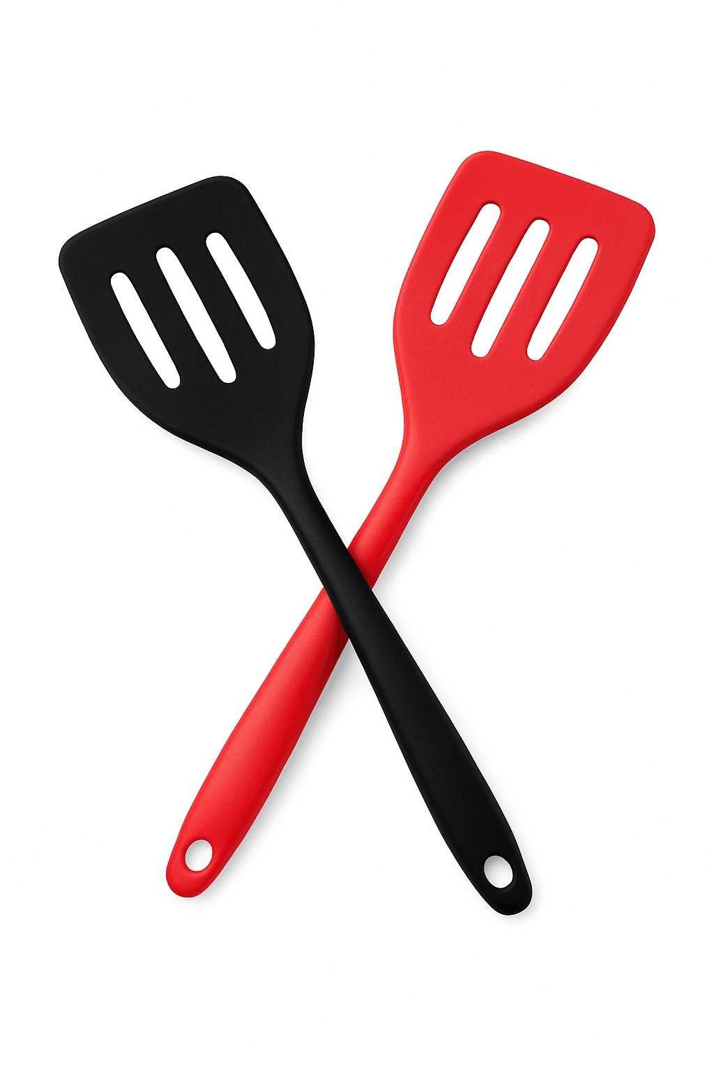 Silicone Turner Spatula for Easy Flipping and Non-Scratch Cooking-Red