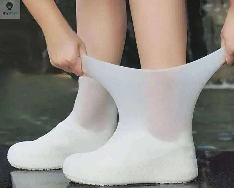 Silicone Waterproof Shoe Covers for Rain, Mud and Daily Wear-yellow