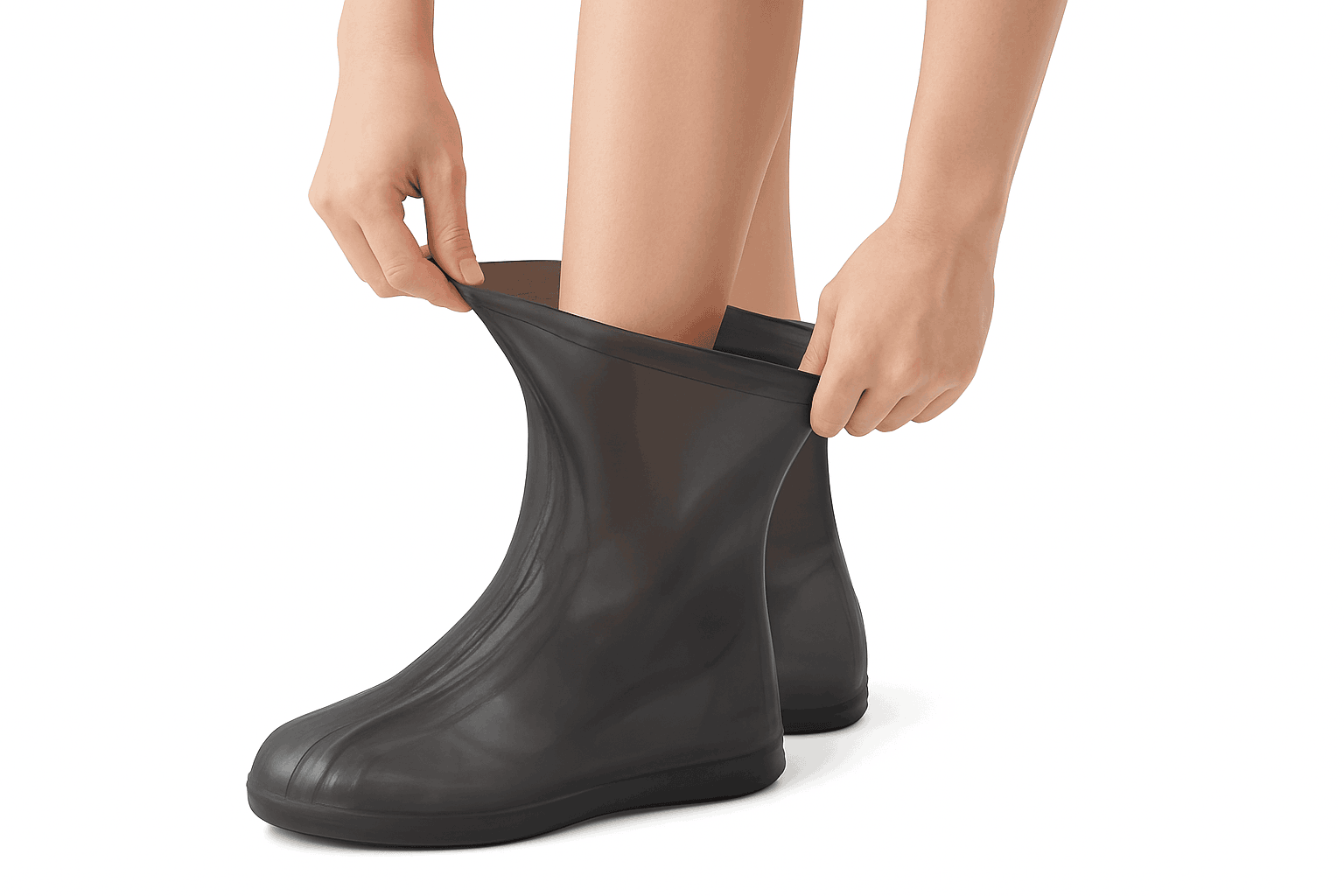 Silicone Waterproof Shoe Covers for Rain, Mud and Daily Wear-yellow