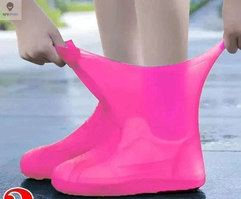 Silicone Waterproof Shoe Covers for Rain, Mud and Daily Wear-yellow