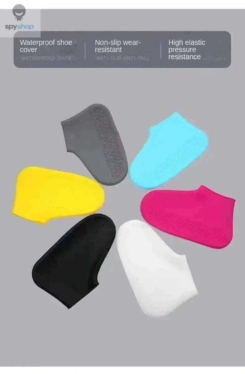 Silicone Waterproof Shoe Covers for Rain, Mud and Daily Wear-yellow