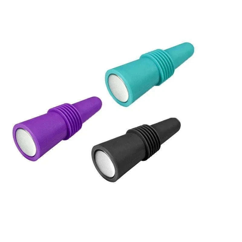 Silicone Wine Bottle Stopper Leak‑Proof Reusable Seal-Purple