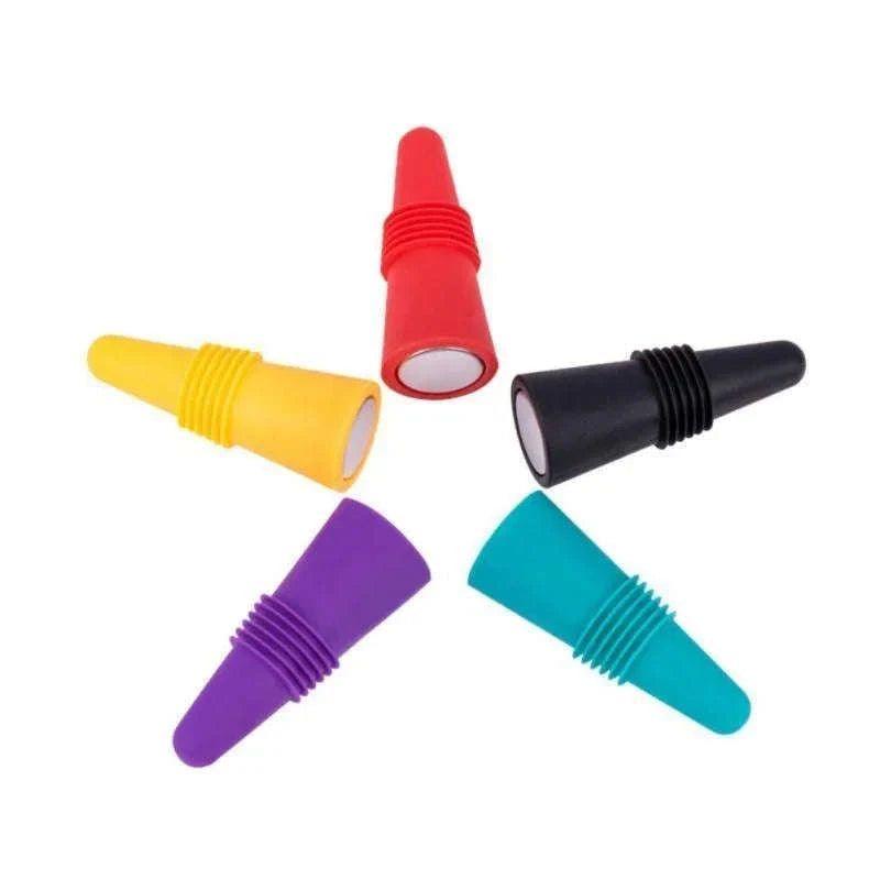 Silicone Wine Bottle Stopper Leak‑Proof Reusable Seal-Purple